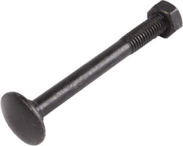 Waelbers Slotbout M6x60mm + Moer M6 zwart 25 Stuk(s) 963707.09