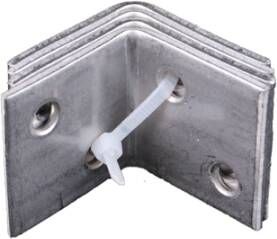 Waelbers Versterkingshoek 30x30mm RVS + EAN 50 Stuk(s) 4306EAN.11