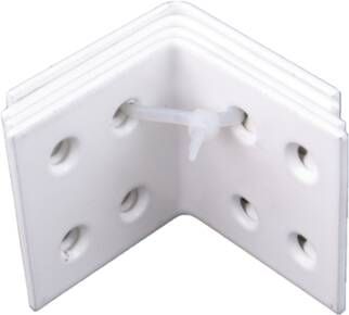 Waelbers Versterkingshoek 40x40mm wit 50 Stuk(s) 4315.11
