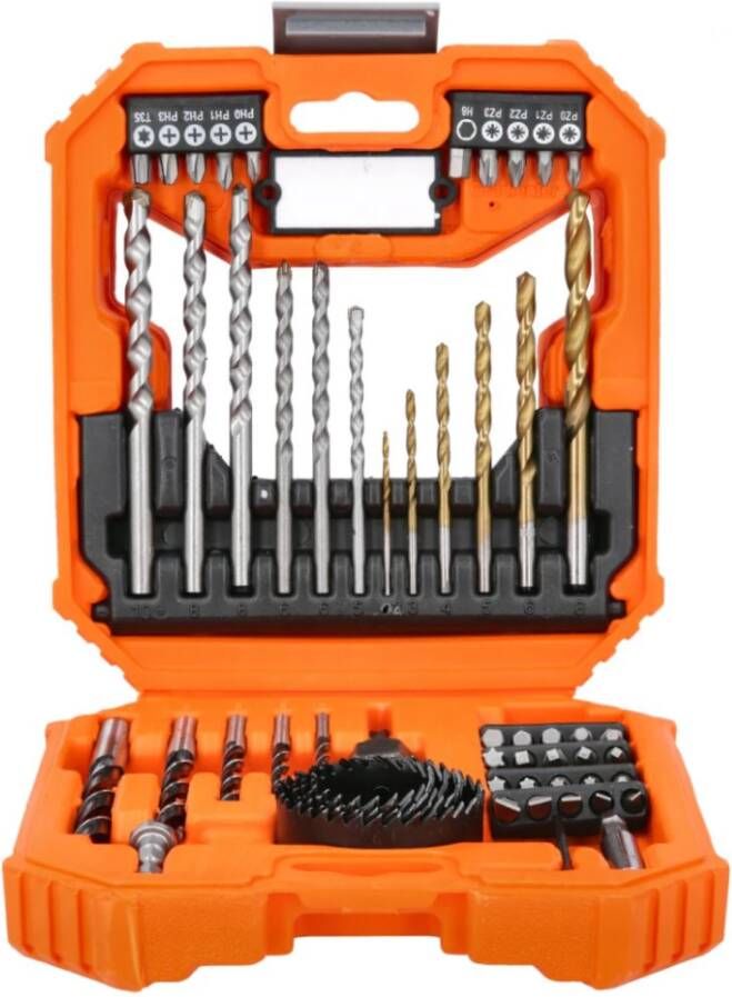 Wellcut WC-DB56 Bit Boor- en Gatenzaagset | 56-delig | In opbergkoffer