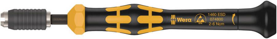 Wera 1460 Kraftform Micro ESD vooringestelde Momentschroevendraaier met Snelwisselhouder 0 05 0 11 Nm 1 stuk(s) 05074810001