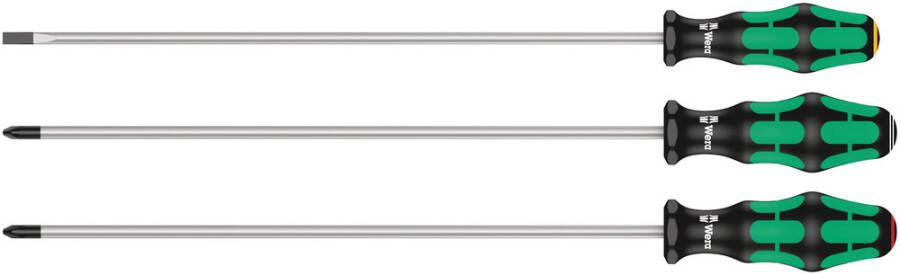 Wera 335 350 355 3 Schroevendraaierset Kraftform Plus met 300 mm lange klingen 3-delig 1 stuk(s) 05347735002