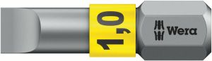 Wera 800 1 BTZ Sleufschroeven Bits 1.2 x 6.5 x 25 mm 10 stuk(s)