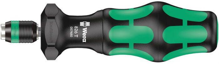 Wera 826 Kraftform T-greep bit-handhouder met Rapidaptor snelwisselfunctie 05057480001