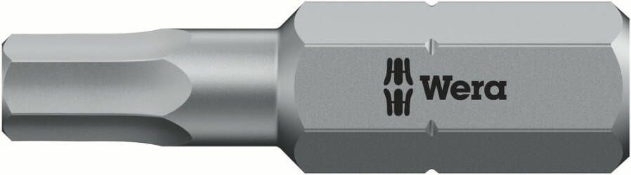 Wera 840 1 Z Zeskant BO Bits met Boring 2.5 mm x 25 mm 1 stuk(s) 05056342001