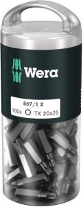 Wera 867 1 Z TORX DIY 100 TX 15 x 25 mm (100 Bits pro Box) 1 stuk(s)