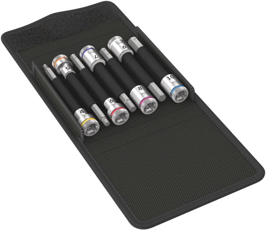 Wera 8740 B HF 1 Zyklop Bitdoppen set binnenzeskant met vasthoudfunctie 3 8"-aandrijving 7-delig 1 stuk(s) 05003180001