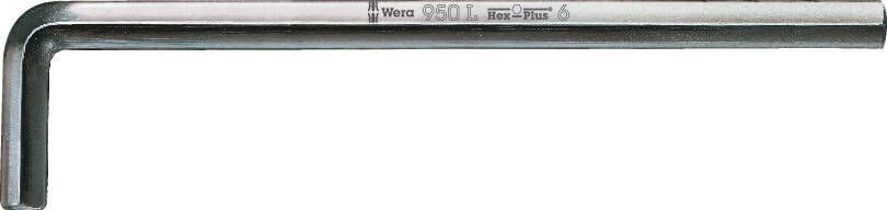 Wera 950 L Stiftsleutel Metrisch Verchroomd Hex-Plus 10.0 mm 5 stuk(s)