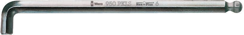 Wera 950 PKLS Stiftsleutel Metrisch Verchroomd Hex-Plus 10.0 mm 1 stuk(s) 05022048001