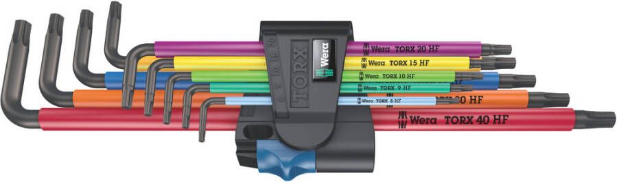 Wera 967 9 TX SXL Multicolour HF 1 Stiftsleutelset met vasthoudfunctie lang 9 -delig 1 stuk(s) 05024470001