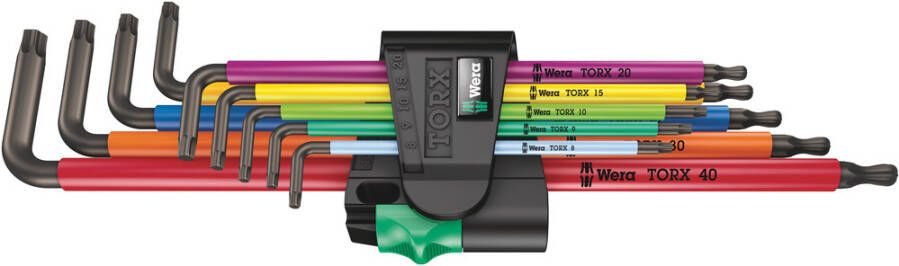 Wera 967 9 TX XL Multicolour 1 Multicolour Stiftsleutelset lang 9 -delig 1 stuk(s) 05024480001