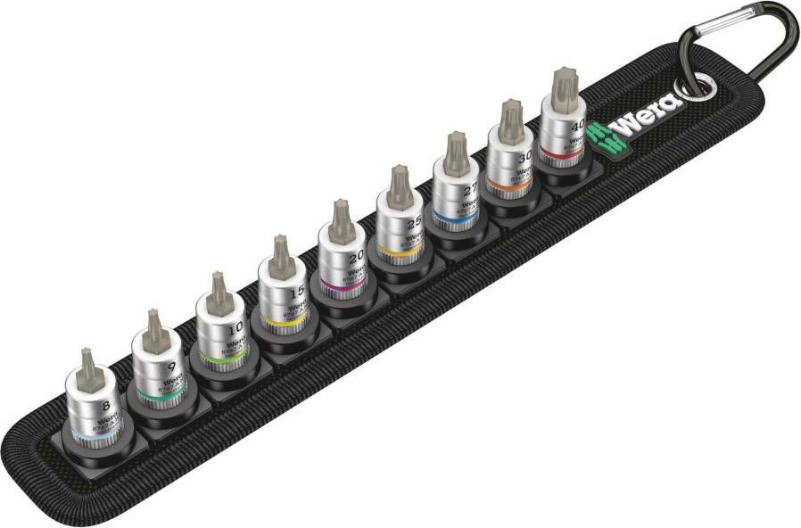 Wera Belt 3 TORX HF Zyklop Bit-doppen-set TORX met vasthoudfunctie met 1 4" -aandrijving 10 -delig 1 stuk(s) 05003882001