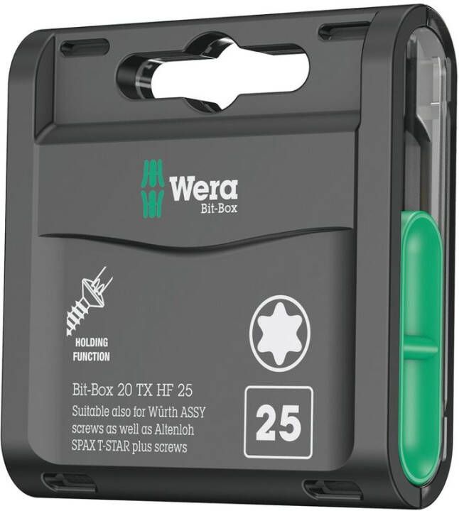 Wera Bit-Box 20 TX HF | TX 25 x 25 mm | 20-delig 05057778001