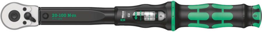 Wera Click-Torque C 2 draaimomentsleutel met omschakelratel 1 2 duim 20 100 Nm 1 stuk(s) 05075621001