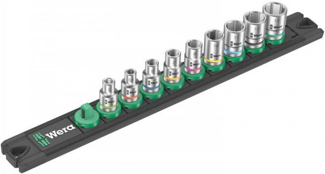Wera Dop-magneetstrip A 4 Zyklop doppenset | 1 4"-aandrijving | 9-delig 05005400001