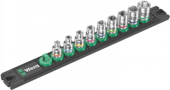 Wera Dop-magneetstrip A Imperial 1 Zyklop doppenset | 1 4"-aandrijving | INCH | 9-delig 05005420001