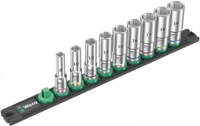 Wera Dop-magneetstrip B Deep 1 doppenset 3 8"-aandrijving 9-delig 05005440001