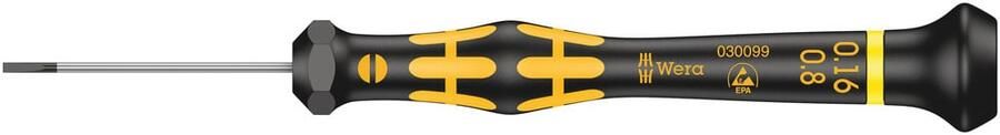 Wera 1578 A ESD Kraftform Micro Sleuf schroevendraaier 0.16 x 0.8 x 40 mm 05030099001