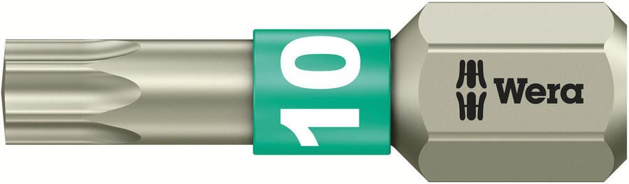 Wera 3867 1 TS TORX Bits RVS TX 10 x 25 mm 1 stuk(s) 05071032001