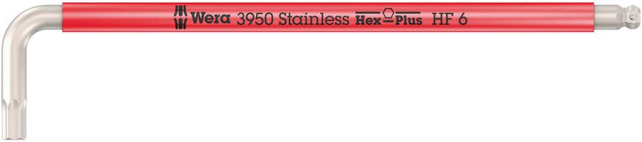 Wera 3950 SPKL Multicolour HF Stiftsleutel metrisch RVS met vasthoudfunctie 6 x 172 mm 05022696001