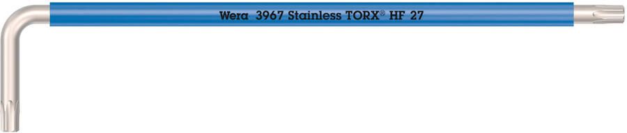 Wera 3967 SXL HF TORX Stiftsleutel Multicolour met vasthoudfunctie lang RVS TX 27 x 172 mm 05022686001