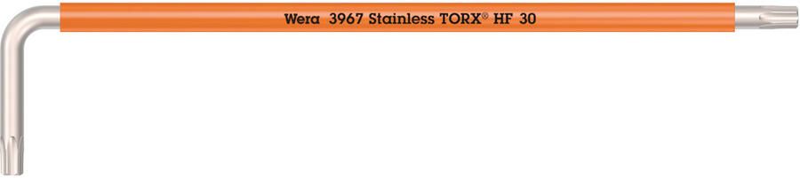 Wera 3967 SXL HF TORX Stiftsleutel Multicolour met vasthoudfunctie lang RVS TX 30 x 195 mm 05022687001