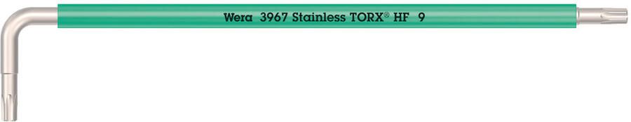 Wera 3967 SXL HF TORX Stiftsleutel Multicolour met vasthoudfunctie lang RVS TX 9 x 101 mm 05022681001