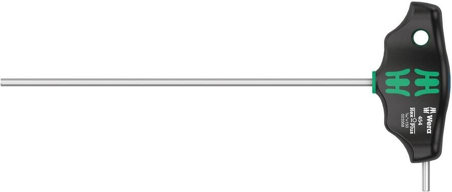 Wera 454 Imperial T-greep zeskant-schroevendraaier Hex-Plus met vasthoudfunctie inch 7 64" x 150 mm 05023358001