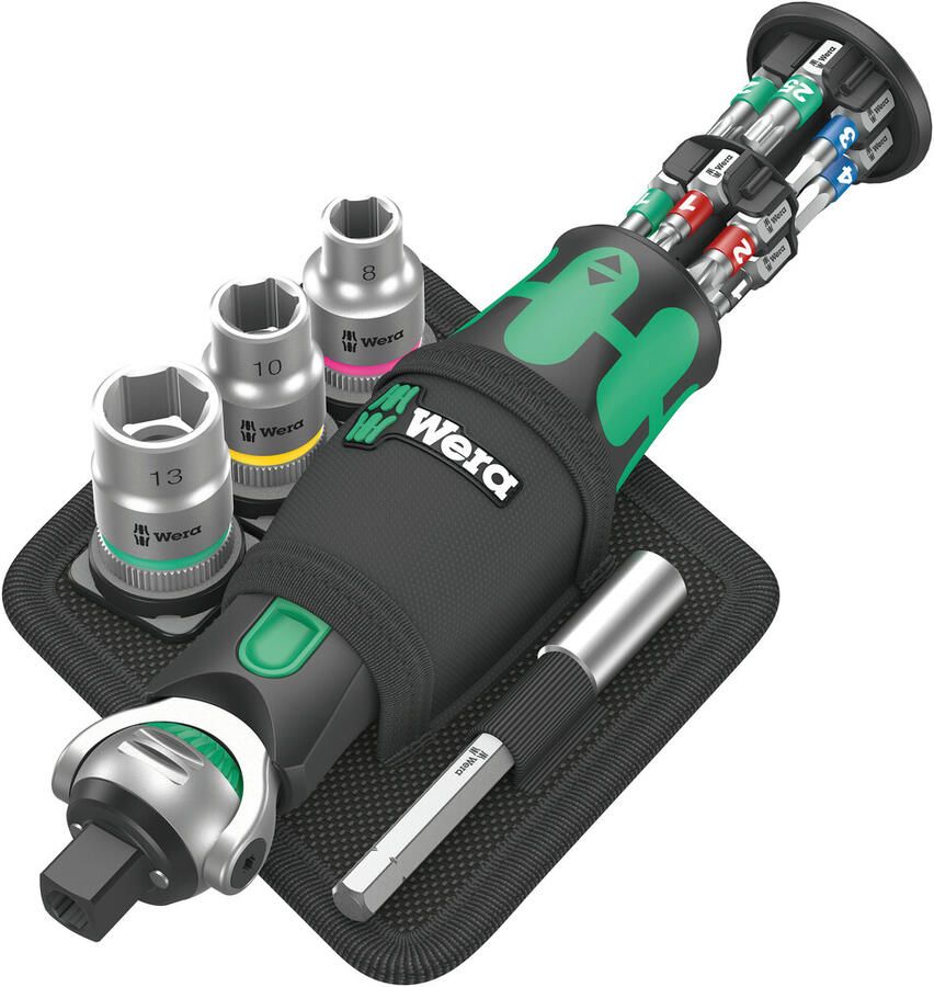 Wera 8009 Zyklop Pocket Set 2 | Geïntegreerd Bit-Magazijn | 18-delig 05004281001