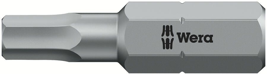 Wera 840 1 Z Zeskant Bits Hex-Plus 4.0 mm x 25 mm 1 stuk(s) 05056320001