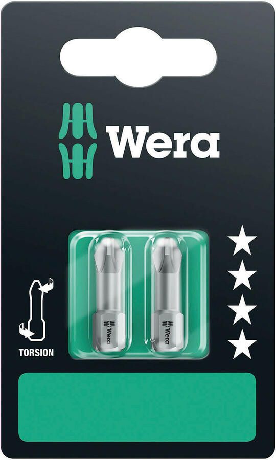 Wera 851 1 TZ Bits Phillips PH 2 x 25 mm 1 x 2 stuk(s) 05073324001