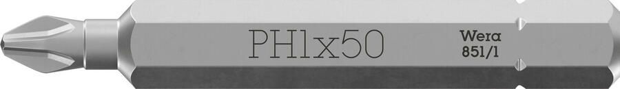 Wera 851 1 Z Bits Phillips PH 1 x 50 mm 1 stuk(s) 05056507001 - Foto 3