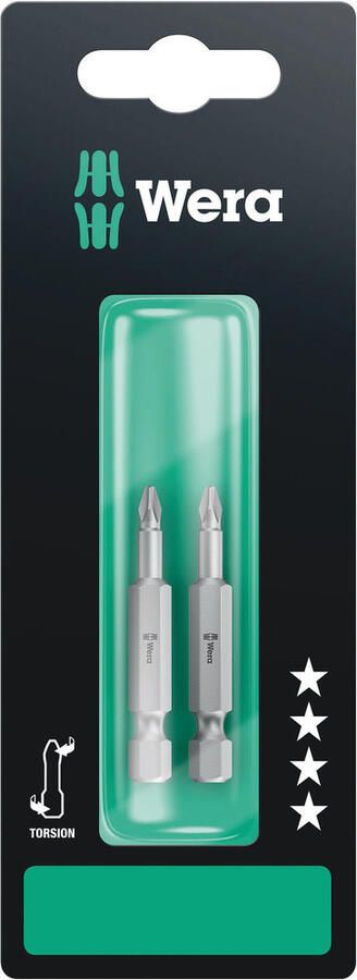 Wera 851 4 TZ Bits Phillips PH 1 x 50 mm 2 stuk(s) 05134380001