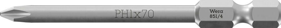 Wera 851 4 Z Bits Phillips PH 3 x 70 mm 1 stuk(s) 05059790001
