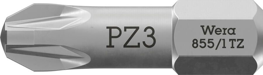Wera 855 1 TZ Bits Pozidriv PZ 2 x 25 mm 1 stuk(s) 05056815001 - Foto 2