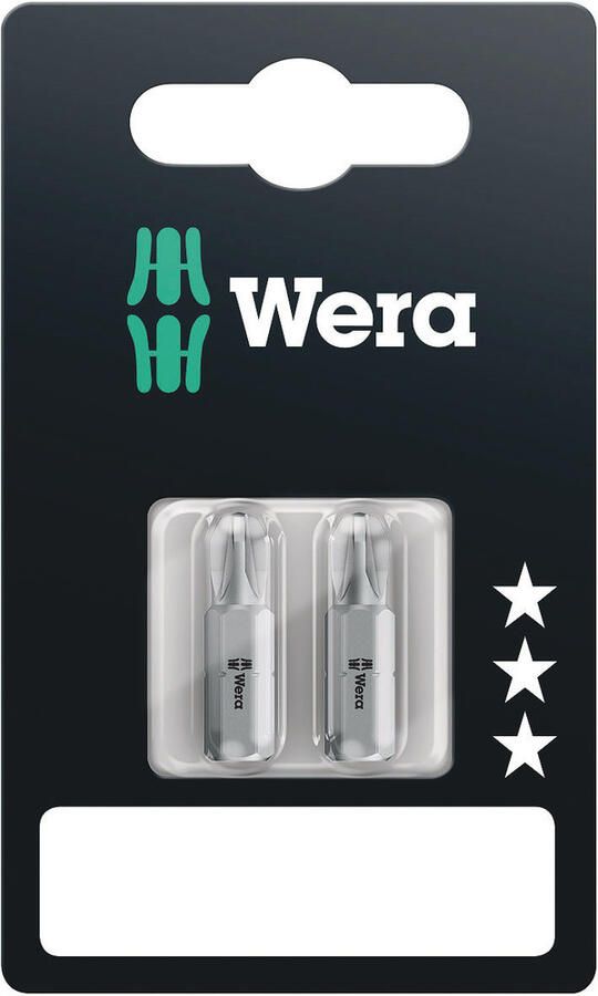 Wera 855 1 Z Bits Pozidriv 2 x PZ 3 x 25 mm 1 stuk(s) 05073310001