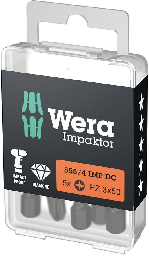 Mtools SCHROEFBIT Impactor POZIDRIVE KRUISKOP PZ3 WERA -851 4 IMP DC BIT |