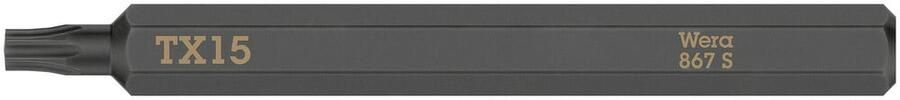 Wera 867 S TORX bits voor slagschroevendraaier TX 15 x 70 mm 05018166001