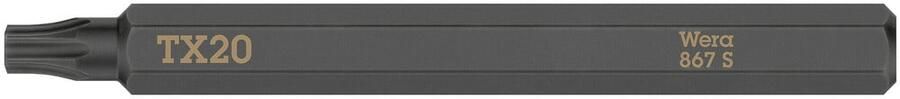 Wera 867 S TORX bits voor slagschroevendraaier TX 20 x 70 mm 05018167001