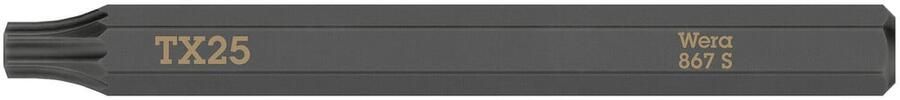 Wera 867 S TORX bits voor slagschroevendraaier TX 25 x 70 mm 05018168001