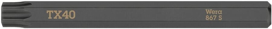 Wera 867 S TORX bits voor slagschroevendraaier TX 40 x 70 mm 05018170001