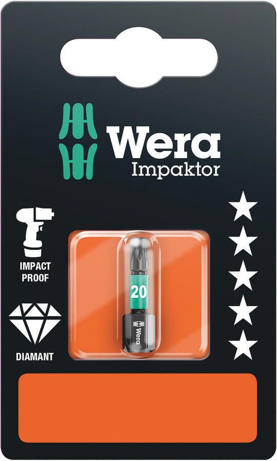 Wera 867 1 IMP DC SB Impaktor Bits TX 20 x 25 mm 1 stuk(s) 05073924001