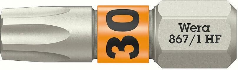 Wera 867 1 TORX HF bits met vasthoudfunctie TX 30 x 25 mm 05066144001
