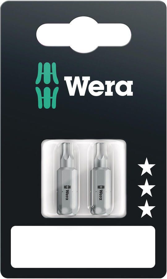 Wera 867 1 Z TORX BO SB Bits met Boring TX 30 x 25 mm 2-delig 05073066001