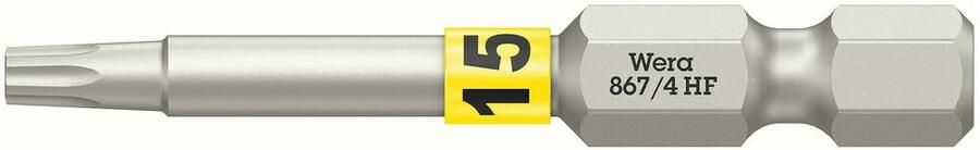 Wera 867 4 TORX HF bits met vasthoudfunctie TX 15 x 50 mm 05060507001