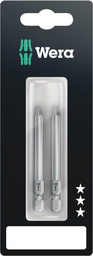 Wera 867 4 Z TORX BO SB Bits met Boring TX 30 x 70 mm 2-delig 05073072001