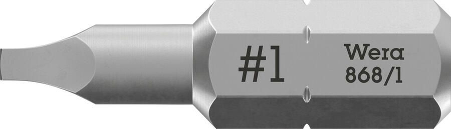 Wera 868 1 Z Binnenvierkant Bits # 1 x 25 mm 1 stuk(s) 05066405001 - Foto 2