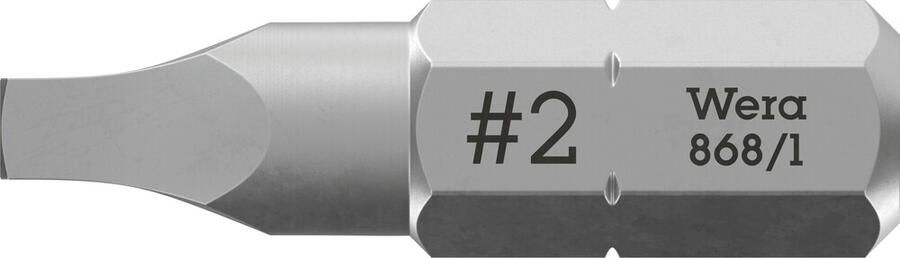 Wera 868 1 Z Binnenvierkant Bits # 00 x 25 mm 1 stuk(s) 05066395001 - Foto 2