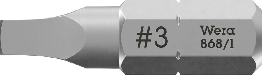 Wera 868 1 Z Binnenvierkant Bits # 3 x 25 mm 1 stuk(s) 05066415001
