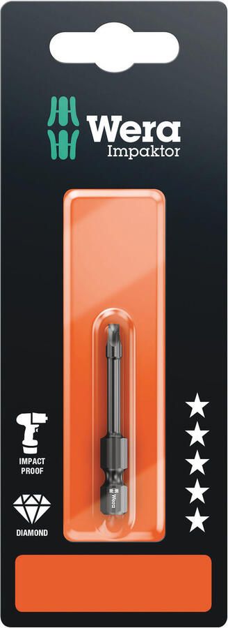 Wera 868 4 IMP DC Diamond ZB Impaktor Binnenvierkant Bits 868 4 IMP DC 1 x 05073971001